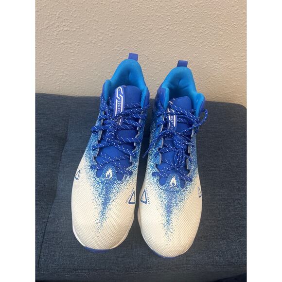 Under Armour Men's Spotlight Fran 2.0 Football Shoe, Royal Blue/White Size 11 - Picture 5 of 9